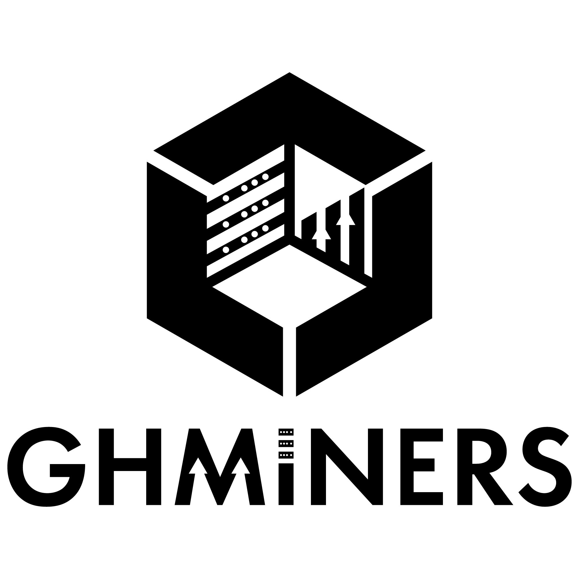 Černé logo GH miners