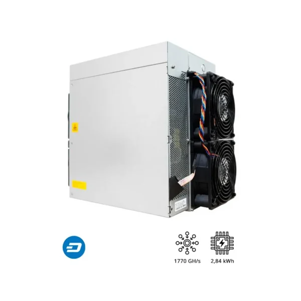 ASIC stroj na těžbu kryptoměny Dash Coin Antminer D9 1770G 1770 GH/s 2,839 kWh